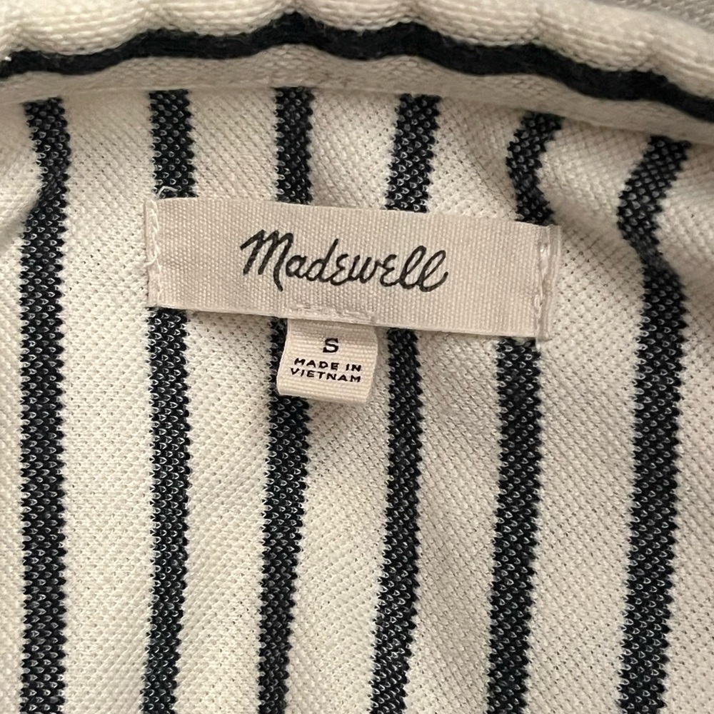 Madewell Striped Lace-Up Top - Small - Picture 4 of 5